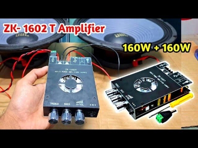 Picture of ZK-1602T Bluetooth Audio Power Amplifier Board with APP Control & 12V Cooling Fan