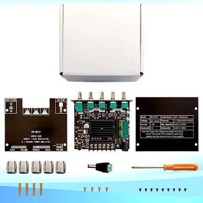 Picture of MT-21 2.1CH Digital Power Amplifier Board with Bass, Treble & Volume Control