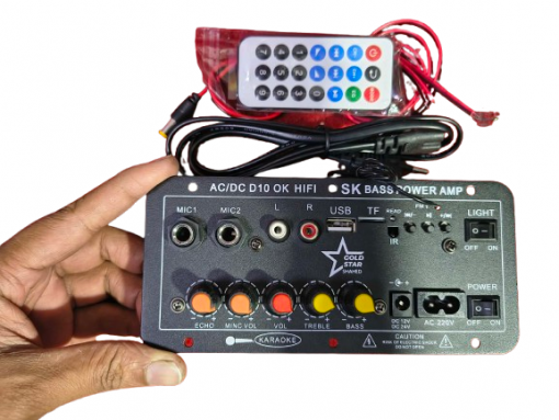 Picture of D10 OK Karaoke Amplifier Board AC/DC Hi-Fi with USB & FM | Clear Sound Output