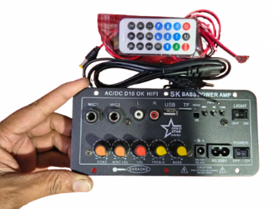Picture of D10 OK Karaoke Amplifier Board AC/DC Hi-Fi with USB & FM | Clear Sound Output
