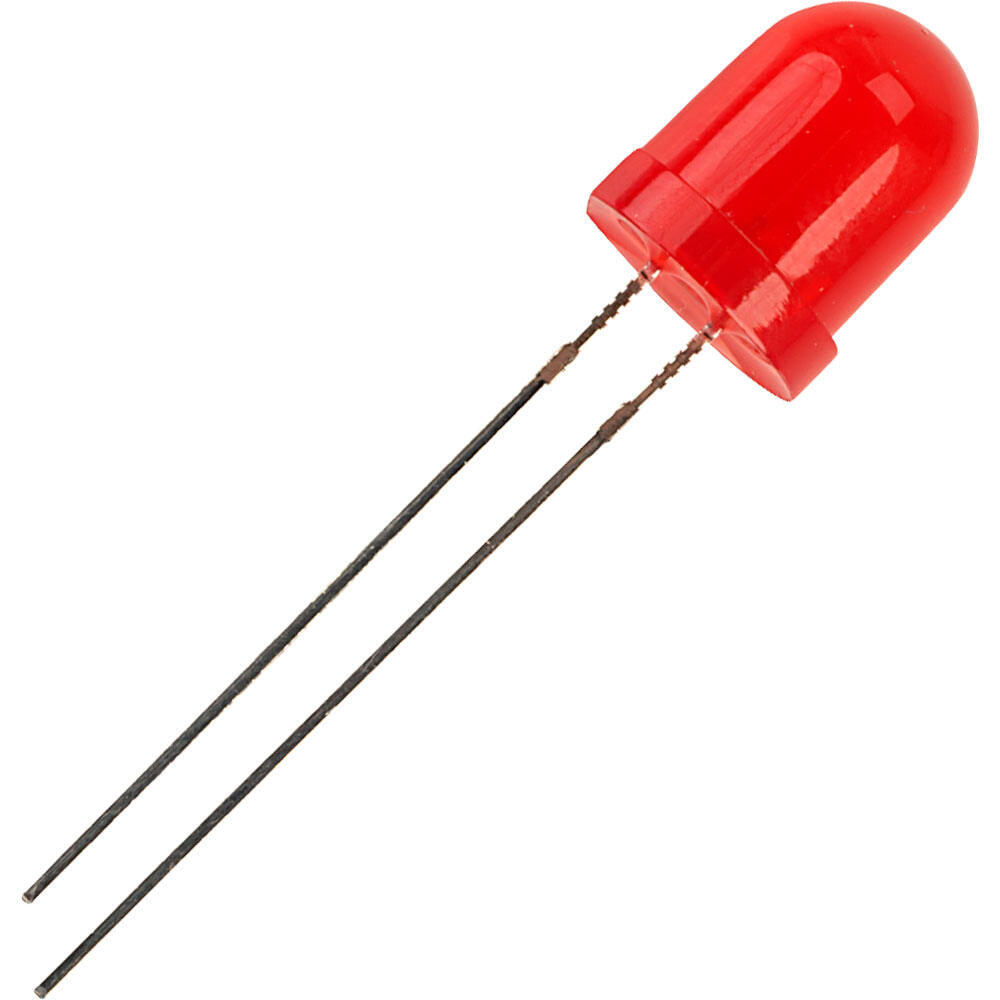 Picture of 25 Pieces 8mm Red LED High Intensity Diodes for DIY Electronics