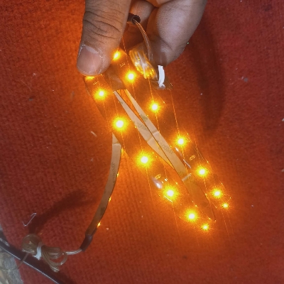 Picture of 1 Meter Warm Yellow LED Strip Light 12V for Home Decor