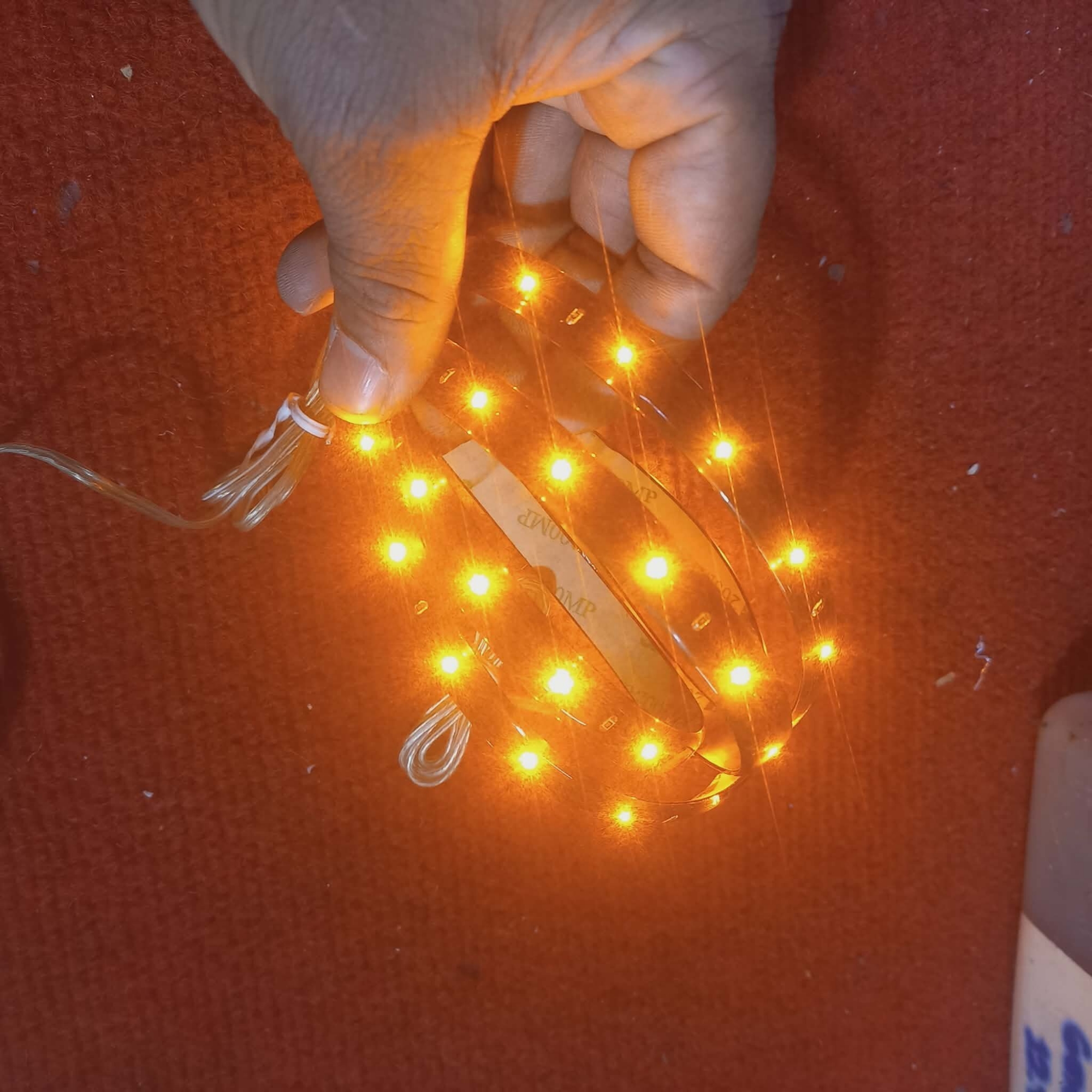 Picture of 1 Meter Warm Yellow LED Strip Light 12V for Home Decor