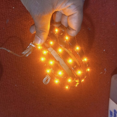 Picture of 1 Meter Warm Yellow LED Strip Light 12V for Home Decor