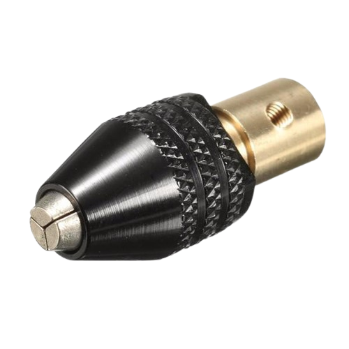 Picture of Mini 3 Jaw Drill Chuck Set 0.3-3.5mm Capacity 5mm Shaft for 775 DC Motor Rotary Tools