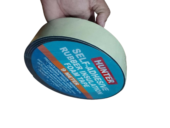 Picture of Hunter Rubber Seal Strip 2in x 9m Self Adhesive Foam Tape for Weatherproof Insulation