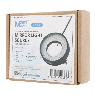 Picture of MaAnt MY-036 Professional Microscope Light 72 LED USB Ring Lamp for Mobile Repair