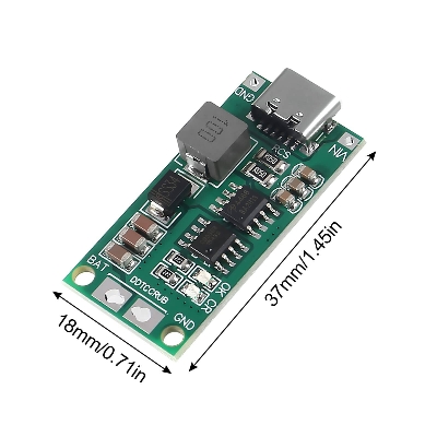 Picture of Type-C USB Fast Charge Board for 2S 18650 Lithium Battery Pack 2A PCB Module