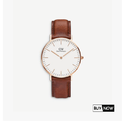 Picture of DW Classic Watch White & Deep Brown