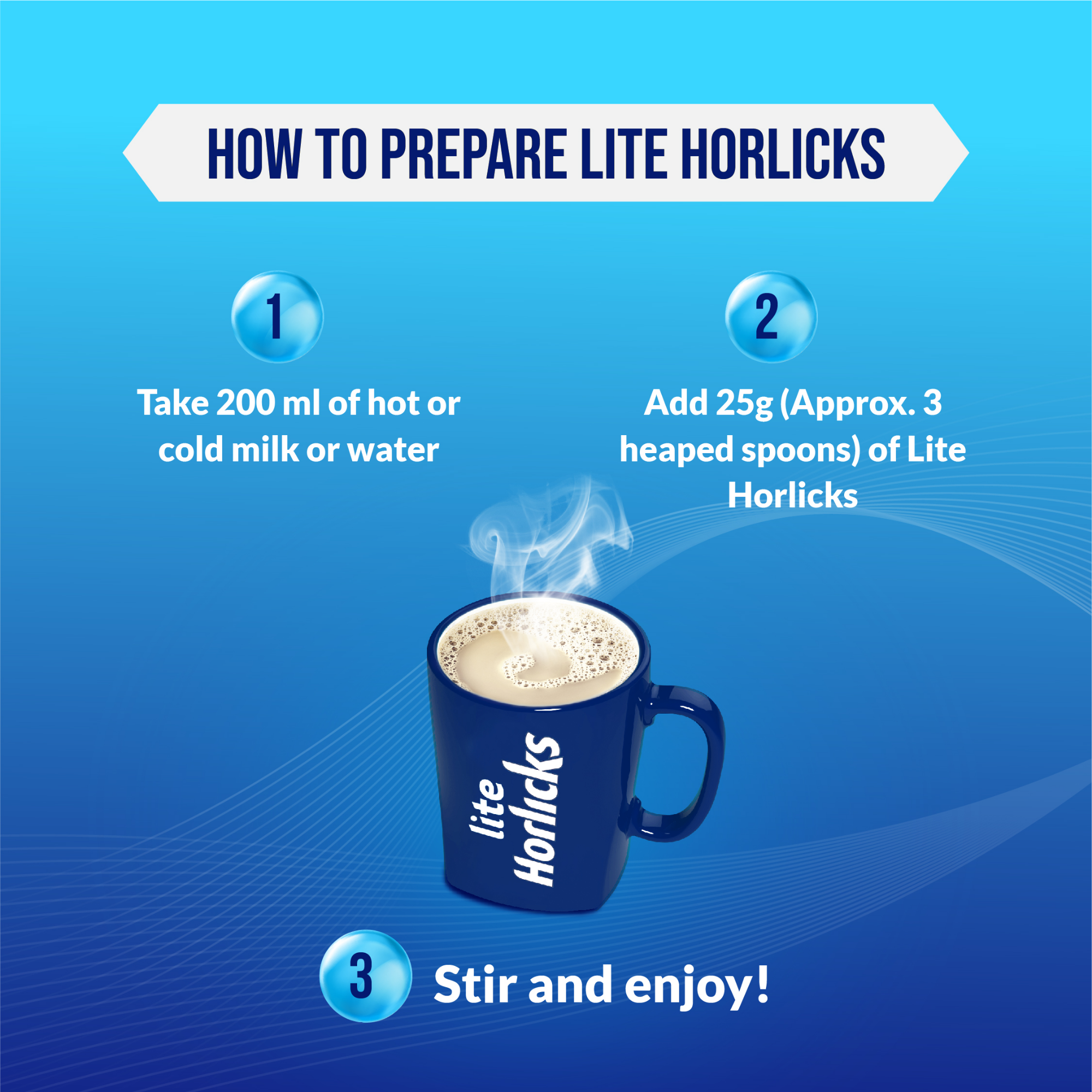 Picture of Horlicks Lite Health and Nutrition Drink Jar 400g (Powder Drink)