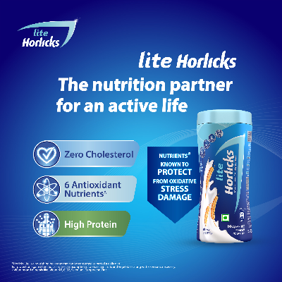 Picture of Horlicks Lite Health and Nutrition Drink Jar 400g (Powder Drink)