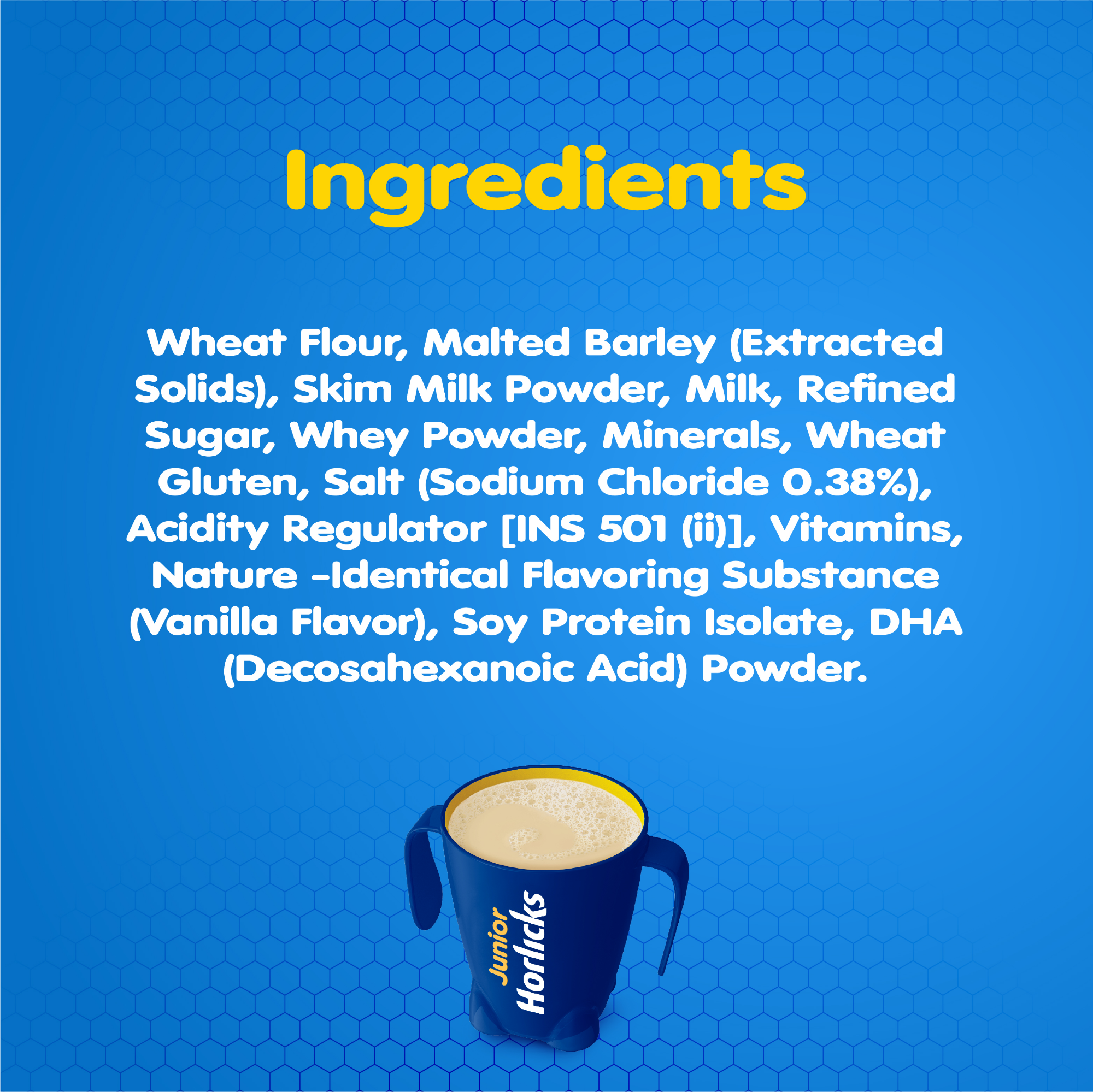 Picture of Junior Horlicks Health and Nutrition Drink Stage-1 Jar 500g (Powder Drink)