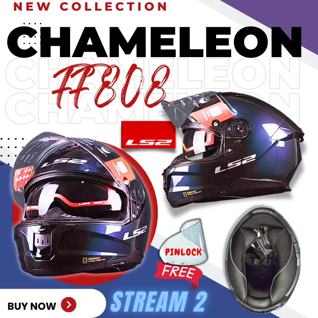 Picture of LS2 FF808 STREAM 2 CHAMELEON FULL FACE HELMET