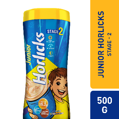 Picture of Junior Horlicks Health and Nutrition Drink Stage-2 Jar 500g (Powder Drink)
