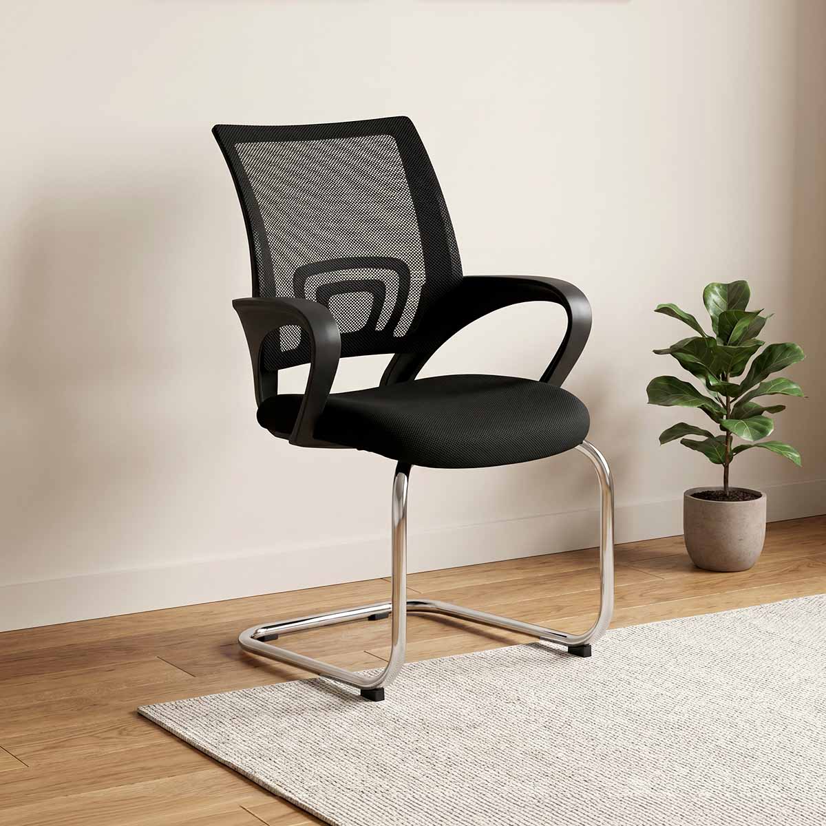 Picture of REGAL Visitor Chair Black CFV-223-7-1-66(1PART)(VISITOR)