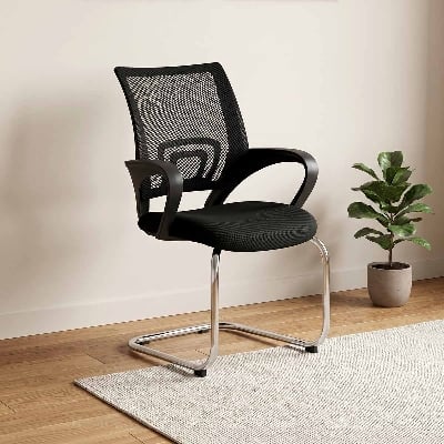 Picture of REGAL Visitor Chair Black CFV-223-7-1-66(1PART)(VISITOR)