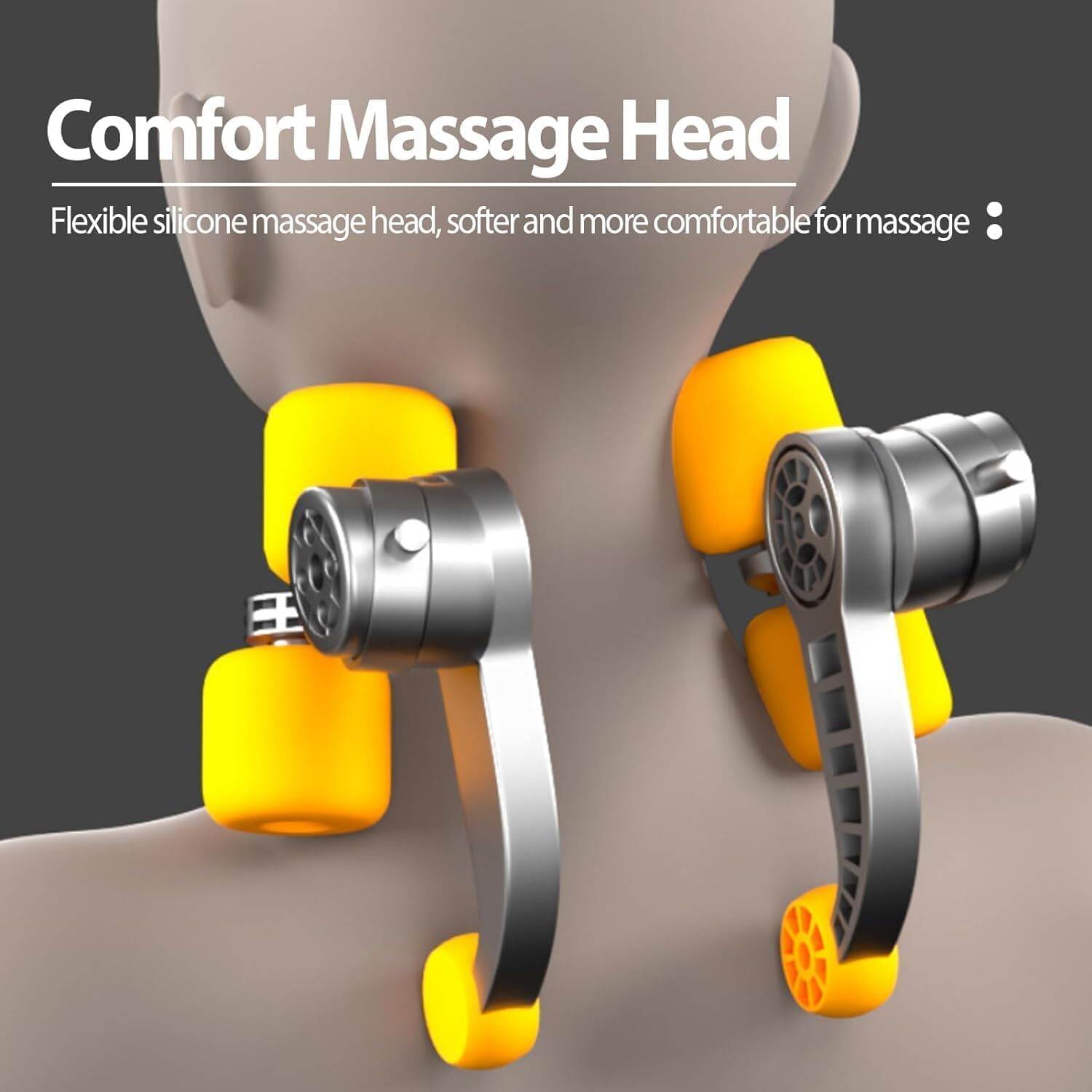 Picture of Neck And Back Massager With Heating, Body Massager For Body Aches And Pains Relief, Electric 5D Cervical Massage Machine For Deep Tissue Neck, Back, Shoulders, Waist And Legs - Multicolor