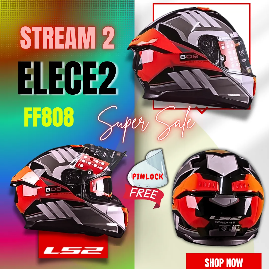 Picture of LS2 FF808 STREAM 2 ELECE2 FULL FACE HELMET