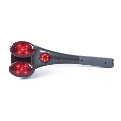 Picture of Electric Neck Hammer Dual-Head Vertebra Roller Back Hot Compress Massage Stick Portable Shoulder Cervical Spine Massage - Int: One size