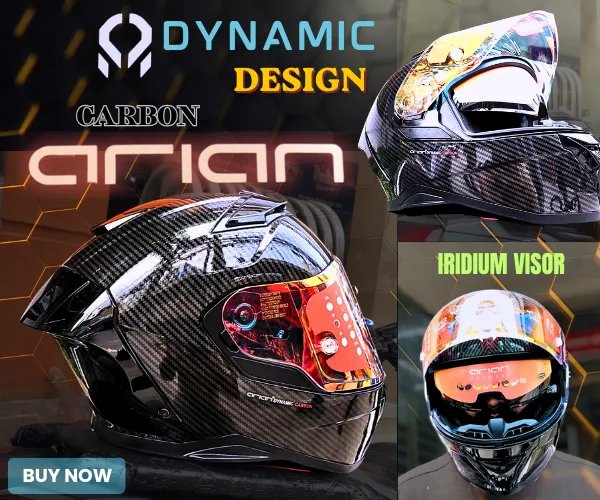 Picture of Arian Full Face Carbon Design helmet TR03