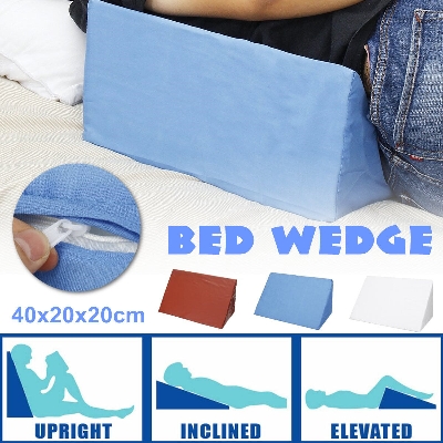 Picture of Bed Wedge Pillow Foam Body Positioner Elevate Support Back Neck Pain Leg Rest 20*20*40 - Multicolor - Int: One size