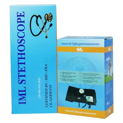 Picture of IML Aneroid Sphygmomanometer with Stethoscope (China) - Multicolor - Int: One size