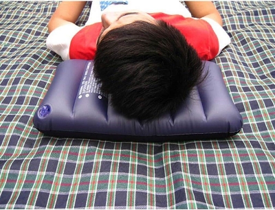 Picture of Velvet Air Pillow Cushion Sleeping Bag Backpacking Pillow Soft Comfortable Air Inflatable Travel Pillow Tourist Pillow (Blue)