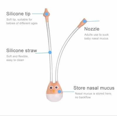 Picture of baby nose cleaner baby care nasal wash baby nasal aspirator newborn baby hygiene kit baby care aspirator cleaner irrigator nadal - Multicolor - Int: One size