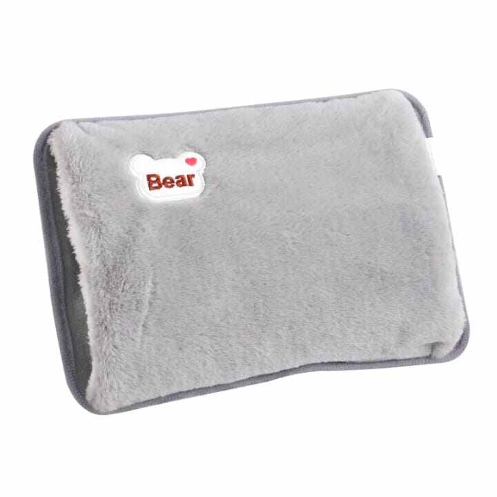 Picture of Cute Hot Water Bottle with Soft Cover，Portable Rechargeable Electric Hot Water Bag for Menstrual Cramps，Hot Compress Heating Pad,Plush Bear Hand Warmer（Winter Expressive Gift) - Multicolor - Int: One size