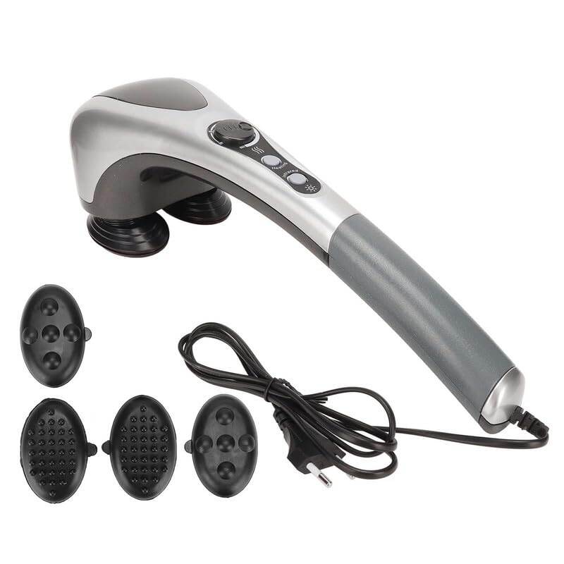 Picture of Powerful Electric Double Head Hammerpro Body Massager for Pain Relief/Acupressure Dual Hand Dolphin Double Point Body Massager - Multicolor - Int: One size