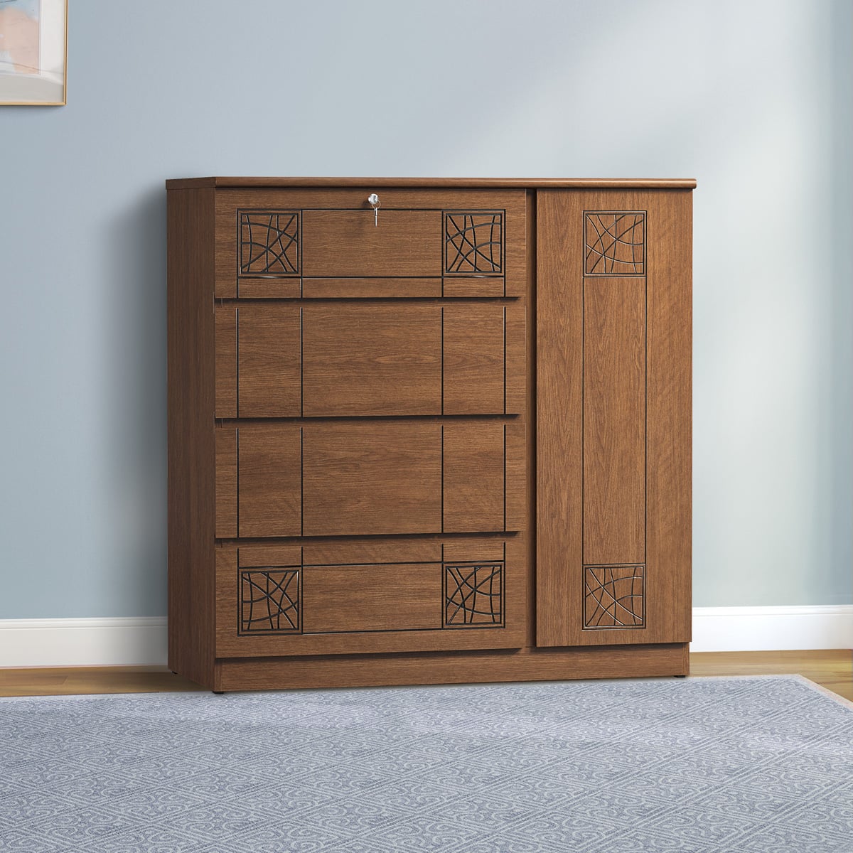 Picture of REGAL WARDROBE CHEVRON WDH-145-1-1-20