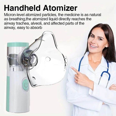 Picture of Portable Mini Handheld Mesh Nebulizer Machine/ Ultrasonic Steam Inhaler Nebulizer Machine For Child & Adults Nebulization-Smart USB Connector - Int: One size