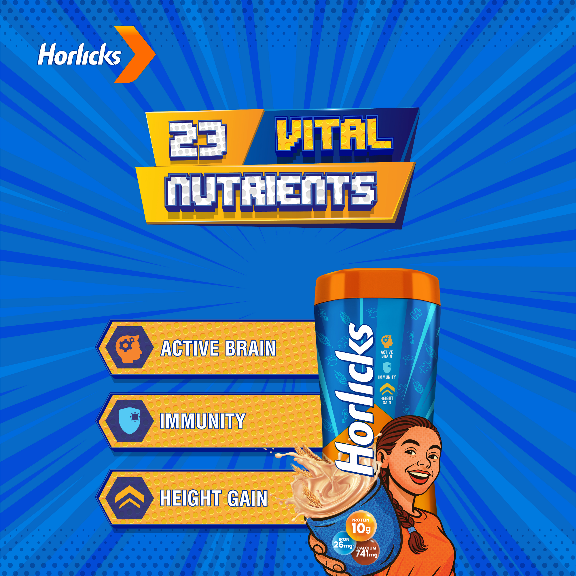 Picture of Standard Horlicks Health and Nutrition Drink Jar 500g