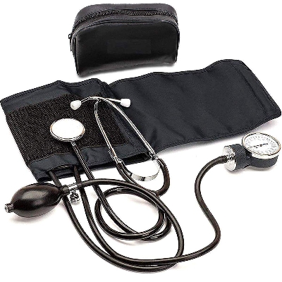 Picture of Sphygmomanometer Aneroid Type Manual Blood Pressure Monitor with Stethoscope - Int: One size