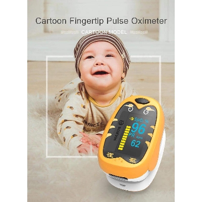 Picture of Baby Finger Pulse Oximeter Pediatric Oximeter SpO2 PR OLED Rechargeable Children kids Pulsioximeter - Int: One size