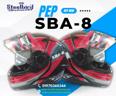 Picture of Steelbird SBA-8 PEP ISI Certified Flip-Up Helmet