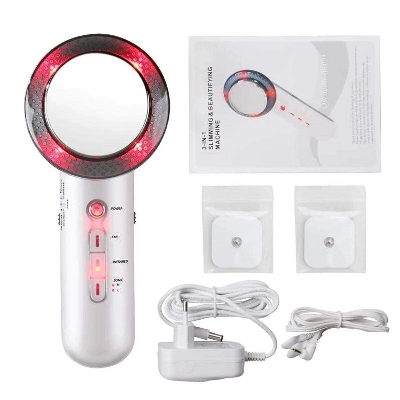Picture of Ultrasound Cavitation EMS Body Slimming Fat Barning Weight Loss Infrared Ultrasonic Wave Therapy Beauty Body Slimming Machine - White - Int: One size