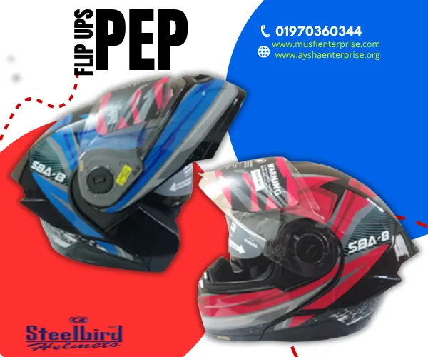 Picture of Steelbird SBA-8 PEP ISI Certified Flip-Up Helmet