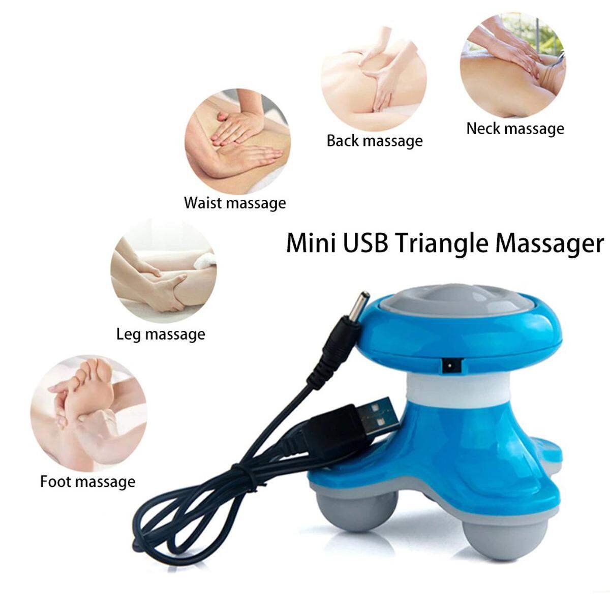 Picture of Portable Full Body Massage Electric Triangle Massage Kneading Home Massager Relaxation Slimming Massager - Int: One size