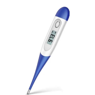 Picture of Advanced Digital Flexible Thermometer for Adults Digital Oral Thermometer for Fever Medical Thermometer, Highly Accurate and Fast, Easy to Use, Fast Reading. Detect Fever Quickly - Oral Armpit and Rectal Thermometer for Babies Children and Adults - Multicolor - Int: One size