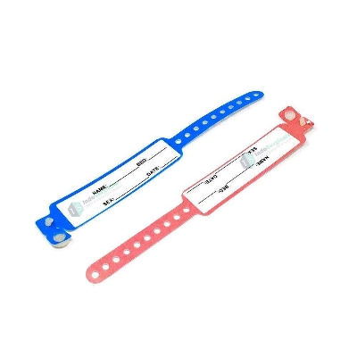 Picture of Patient Identification Band for Pediatric/New Born Baby, PINK Color (Pack of 100 Pcs.) - Int: One size