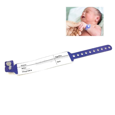 Picture of Patient Identification Band for Pediatric/New Born Baby, PINK Color (Pack of 100 Pcs.) - Int: One size