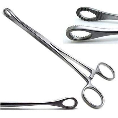 Picture of Surgical Instrument Sponge Holding Forceps Straight 8 Inch Medical Grade 410 Stainless Steel Matt Finish - Int: One size