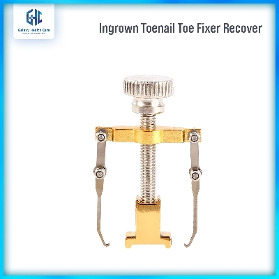 Picture of Ingrown Toenail Toe Fixer Recover Correction Device Pedicure Foot Nail Care Tool Straightening Clip Brace Corrector Easy To Use - Pedicure Set - Gold - Int: One size