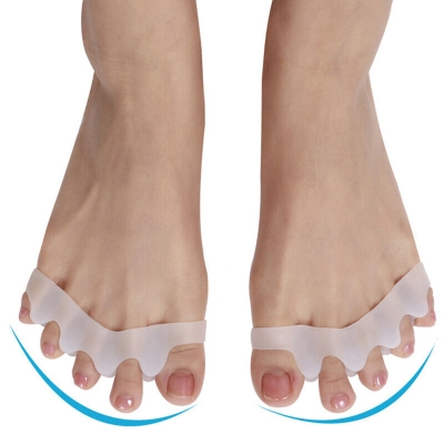 Picture of Silicone Gel Toe Separators, Toe Spacers Bunion, Hammer Toe Corrector Pain Relief Toe Straightener Achilles Stretcher - Int: One size