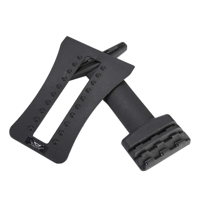 Picture of Lumbar Back Pain Relief Device, Lumbar Back Stretcher, for Lower and Upper Back Massager and Support,Lumbar Support for Office Chair (BACK TOOL, Black) - Black - Int: One size