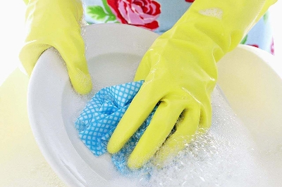 Picture of 2 pice of full hand gloves for the kitchen - Great to Have - Simple to Use - Multicolor - Int: One size