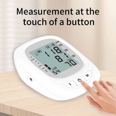 Picture of 2 Years Garranty Blood Pressure Monitor Fully Automatic Digital Large Display And Adjustable Arm-Cuff Comes - Multicolor - Int: One size