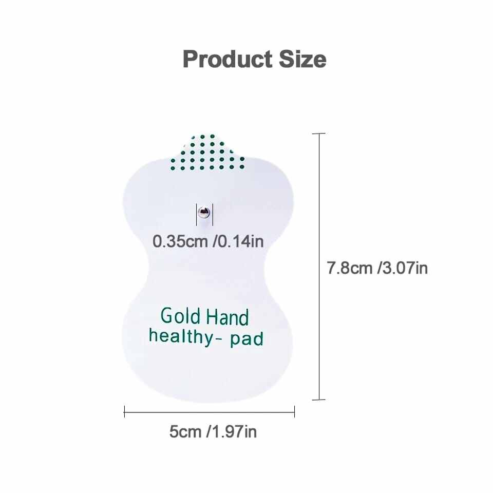 Picture of 100/50PCS Self Adhesive Replacement Tens Electrode Pads EMS Muscle Stimulator Electric Digital Machine Body Massager Stickers - Int: One size