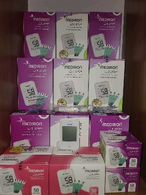Picture of Mediron Blood Glucose Monitoring Diabetes Machine - Multicolor - Int: One size